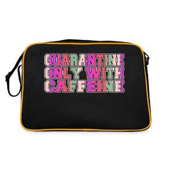 present cappuccino present idea office tired mug - Retro Bag - black/gold - Back