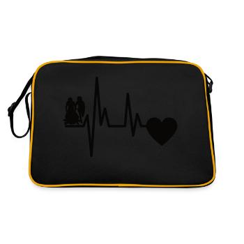 Racing Bob Heartbeat Bob Pulse Tobogganing ECG Sports d’hiver - Sac Retro - noir/or - Dos