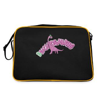 Brachiosaure - Sac Retro - noir/or - Dos