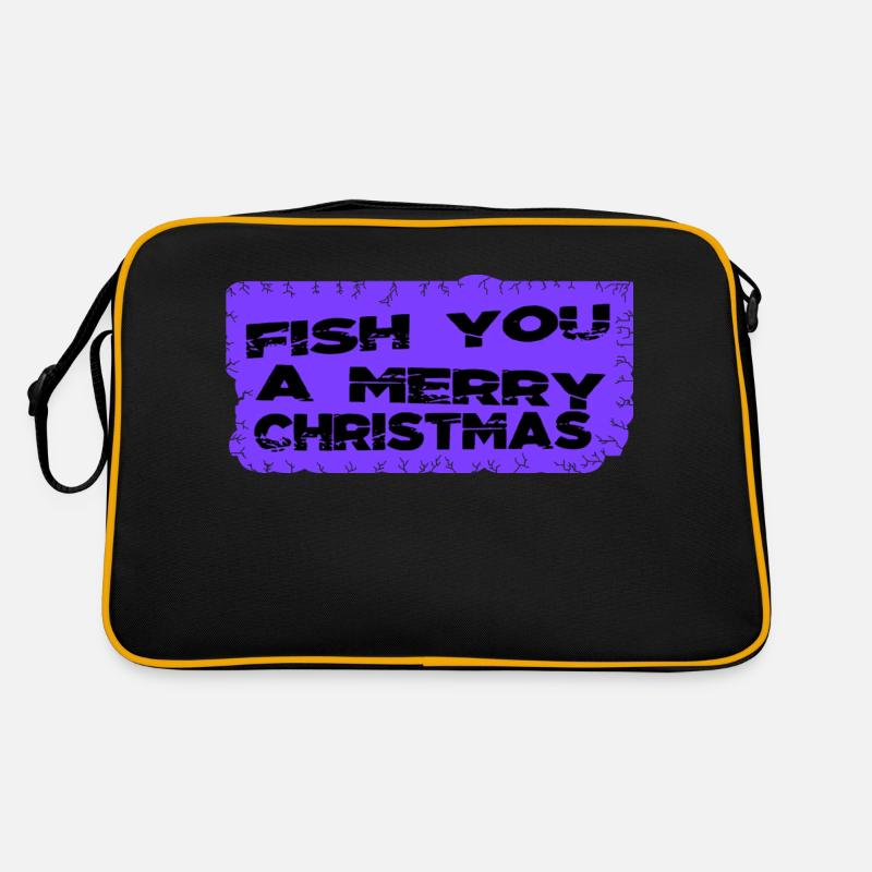 dino love dinosaur moon funny dinosaur fan - Retro Tasche - Schwarz/Gold