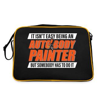 It Isn't Easy Being An Auto Body Painter Detailer - Retro Tasche - Schwarz/Gold - Hinten