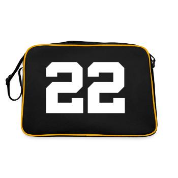 Number 22 - Retro Bag - black/gold - Back
