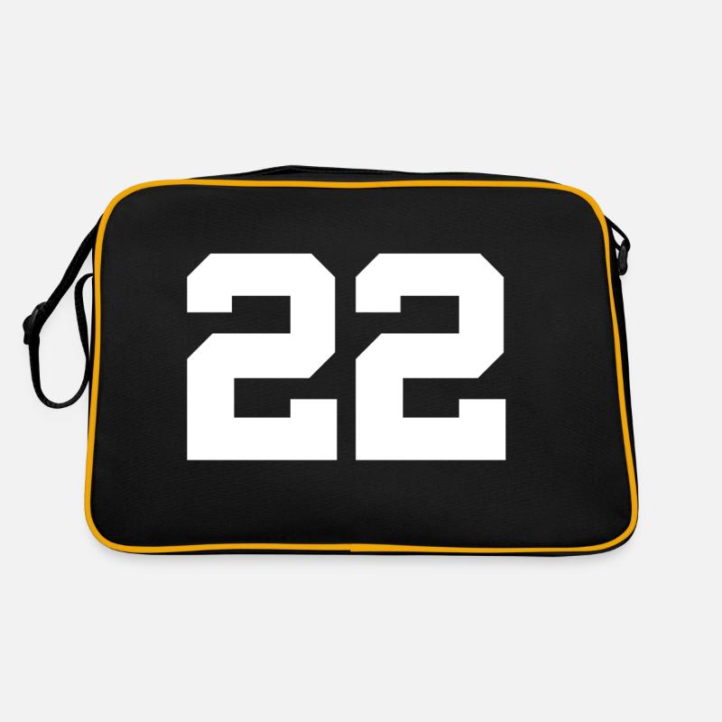 Number 22 - Retro Bag - black/gold