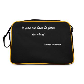 phrase kipprenlo2 - Sac Retro - noir/or - Dos