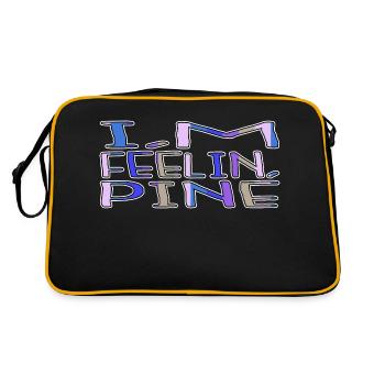 jokes bday christmas bubaprints quote - Retro Tasche - Schwarz/Gold - Hinten
