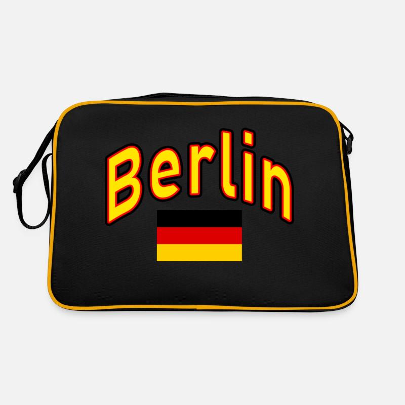 Berlin drapeau de l’Allemagne Sac Retro