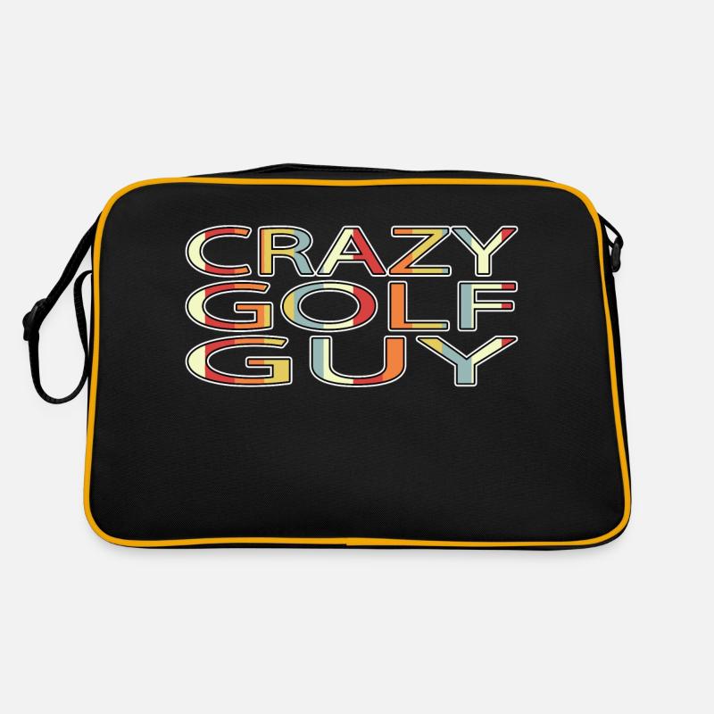 statement awesome golf ball golfbag geek Retro Tasche