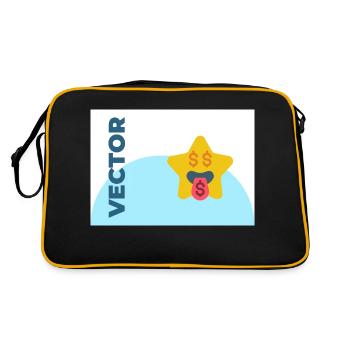 027Star Emojis Greedy 01 - Retro Bag - black/gold - Back
