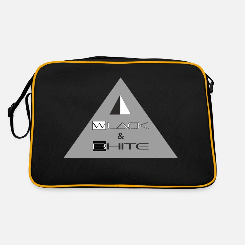 Wlack & Bhite LOGO Retro Tasche