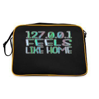 Christmas Carols Joke Sayings Funny Quote - Retro Bag - black/gold - Back