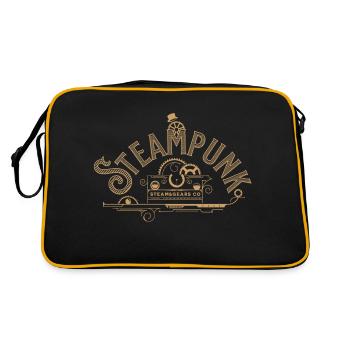 Steampunk Gears Vêtements en or - Sac Retro - noir/or - Dos