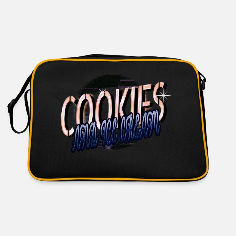 chocolate ice cream hunger burger chef tshirts Retro Tasche