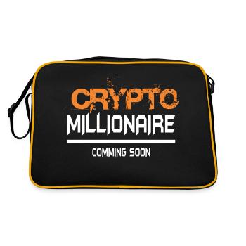 Trading de Bitcoin et d'actions cryptographiques - Sac Retro - noir/or - Dos