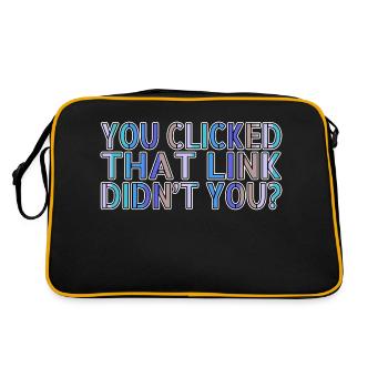 anonymous mask programming coding cool - Retro Tasche - Schwarz/Gold - Hinten