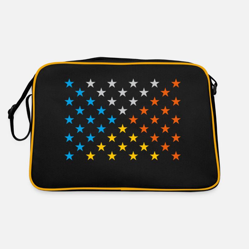 Modèle de couleurs d’étoiles Sac Retro