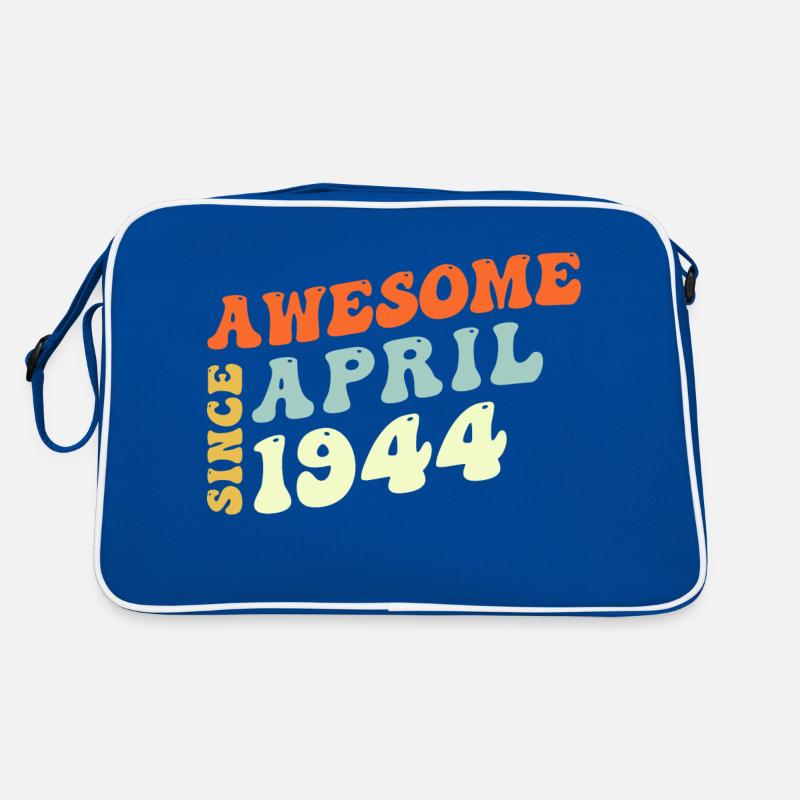 Groovy 79 Years Old Awesome Since April 1944 79th Retro Bag