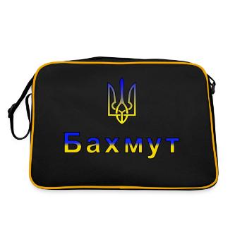 Bakhmut remains Ukraine - Retro Bag - black/gold - Back