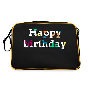 Bon anniversaire - Sac Retro - noir/or - Dos