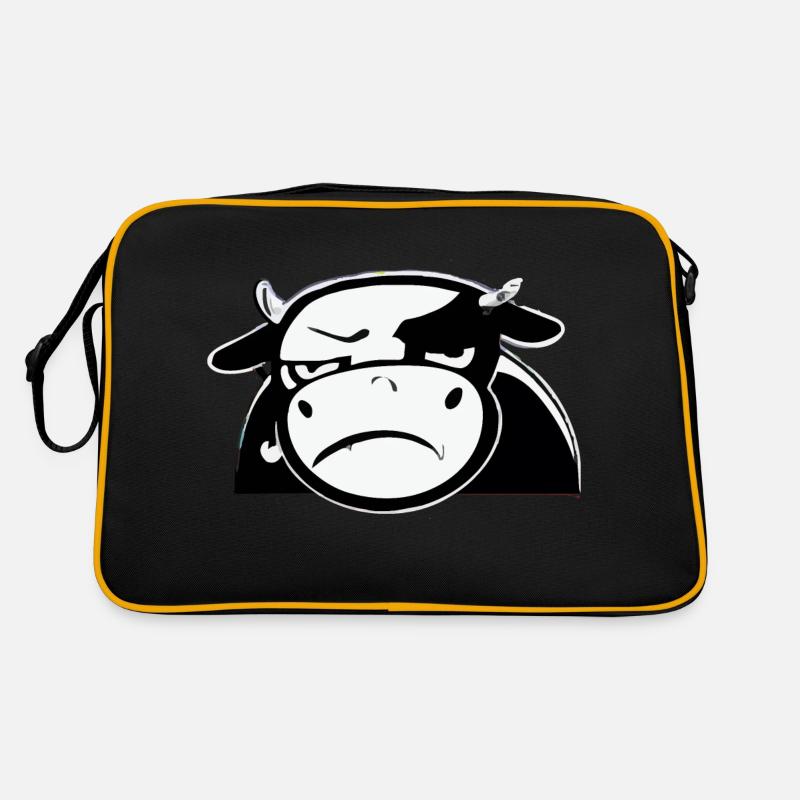 Dub the grumpy cow Retro Bag