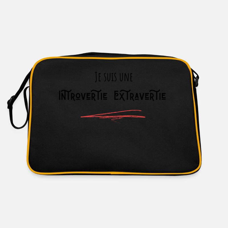 Je suis une introvertie Extravertie Sac Retro