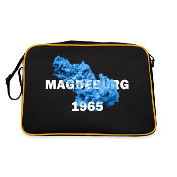 Magdeburg 1965 - Retro Tasche - Schwarz/Gold - Hinten