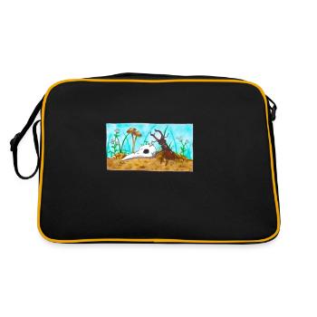 Un scarabée - Sac Retro - noir/or - Dos
