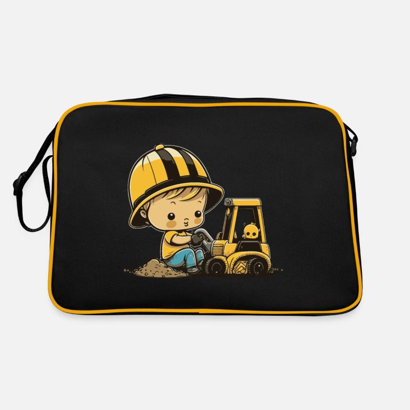 Small construction worker Retro Bag