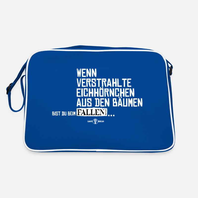 Verstrahlte Eichhörnchen Retro Tasche