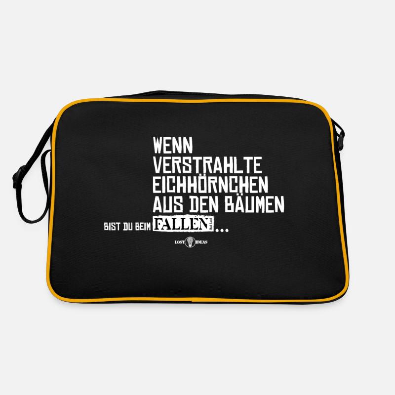 Verstrahlte Eichhörnchen Retro Tasche