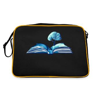 Book Readers Book lovers Reading Books Gift - Retro Bag - black/gold - Back