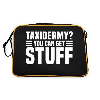 Taxidermy? You can get stuff - Retro Tasche - Schwarz/Gold - Hinten