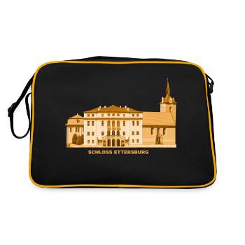 Ettersburg Castle Weimar Thuringia Church - Retro Bag - black/gold - Back