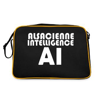 Alsacienne Intelligence - Sac Retro - noir/or - Dos
