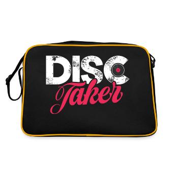 Preneur de disque - Sac Retro - noir/or - Dos