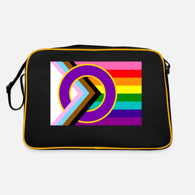 Progressive Pride-Flagge Retro Tasche