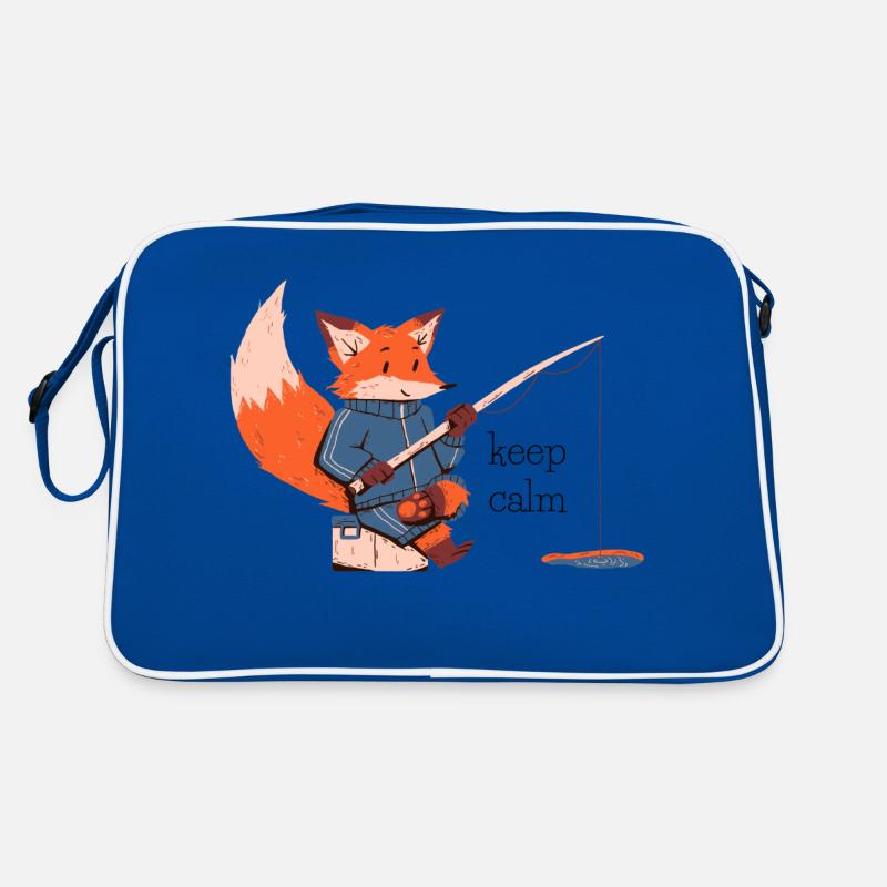 keep calm fox - fox Retro Bag