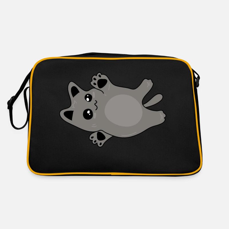 mignon bébé chat gris Sac Retro