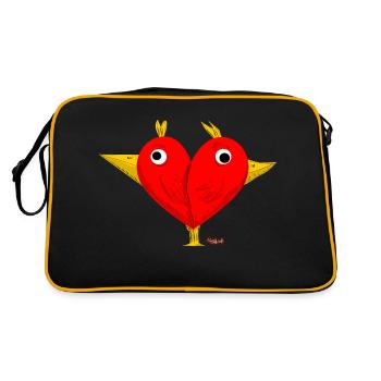 Betzi&Berti lets do the twin twist - Retro Bag - black/gold - Back