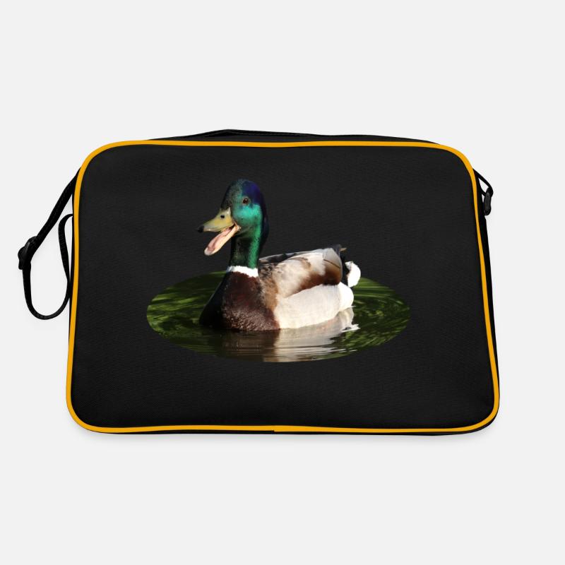 Mallard duck Retro Bag