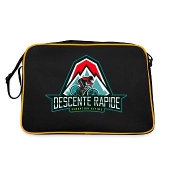 VTT Descente Sport Extreme Montagne Aventure - Sac Retro - noir/or - Dos