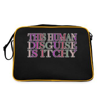 Alien Pun Fun Jokes @zackiinnitbrahhh Funny - Retro Bag - black/gold - Back