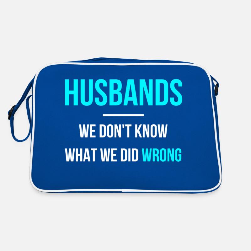 Husband does everything wrong English language Retro Bag