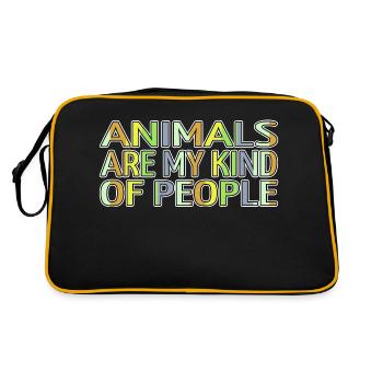 Défenseurs des droits des animaux Bien-être animal présent - Sac Retro - noir/or - Dos