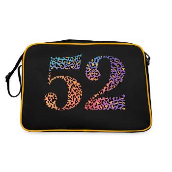 52e anniversaire léopard - Sac Retro - noir/or - Dos