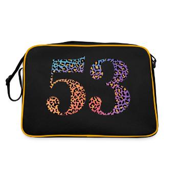 53e anniversaire léopard - Sac Retro - noir/or - Dos