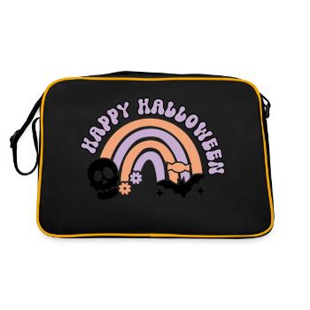 Happy Halloween rainbow - Retro Bag - black/gold - Back