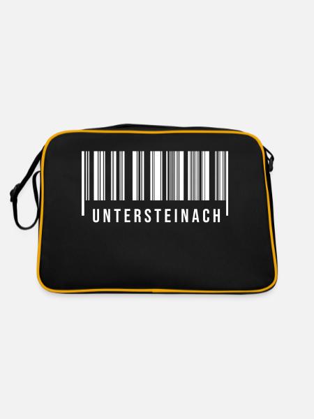 Untersteinach Bayern - Retro Tasche - Schwarz/Gold