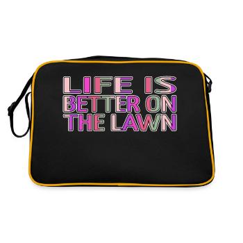 Golf Clubs FunnyGolf Shirt Golf Swing Golfmom Joke - Retro Bag - black/gold - Back