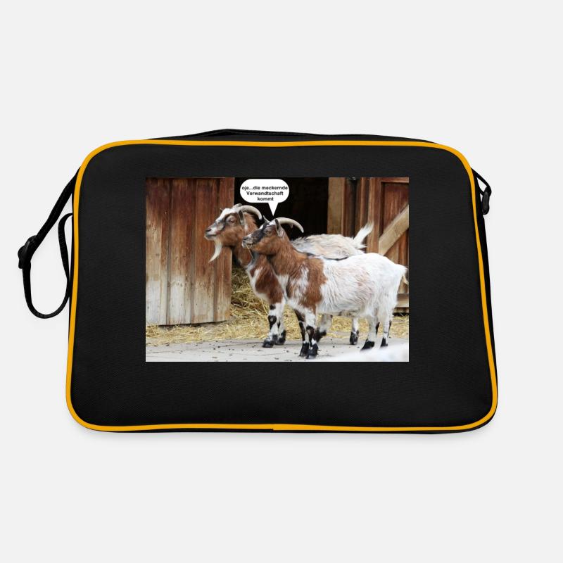 Ziegen Retro Tasche