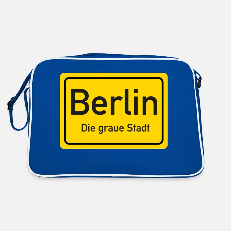 Berlin place name sign Germany Retro Bag